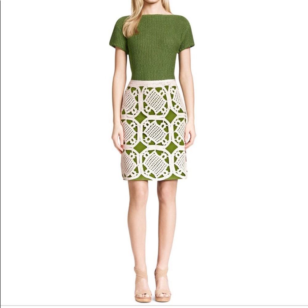 Tory Burch ‘Lexi’ Crochet Cotton Skirt Size XS